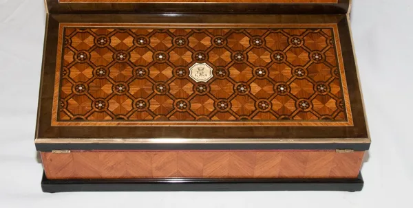 Écritoire Paul Sormani en marqueterie circa 1860