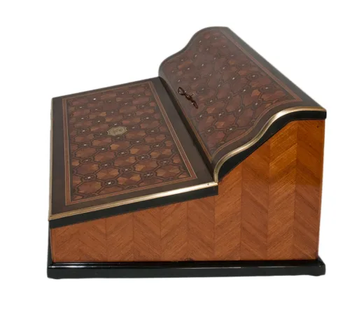 Écritoire Paul Sormani en marqueterie circa 1860