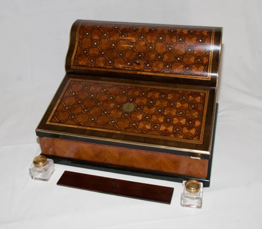Écritoire Paul Sormani en marqueterie circa 1860