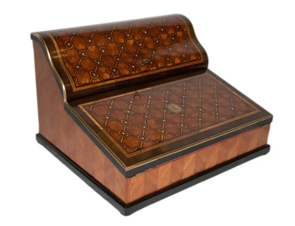Écritoire Paul Sormani en marqueterie circa 1860