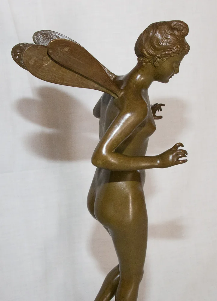 BRONZE NYMPH signed J. GARNIER