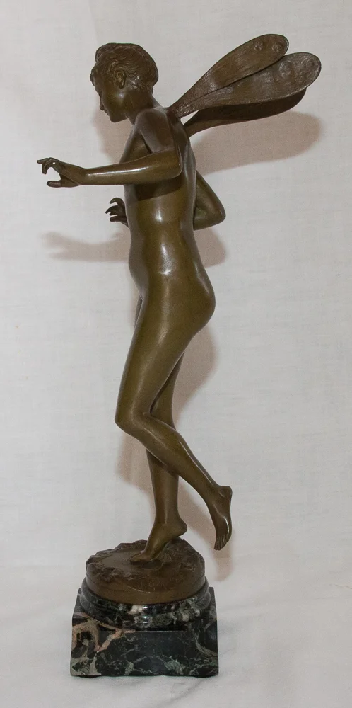 BRONZE NYMPH signed J. GARNIER