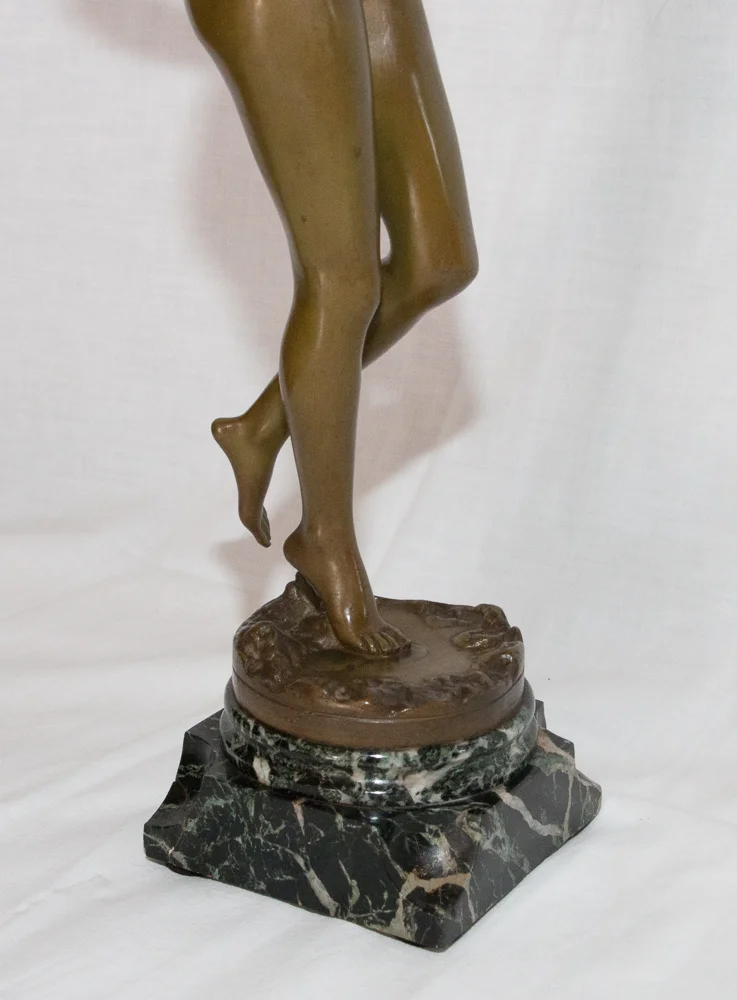 BRONZE NYMPH signed J. GARNIER