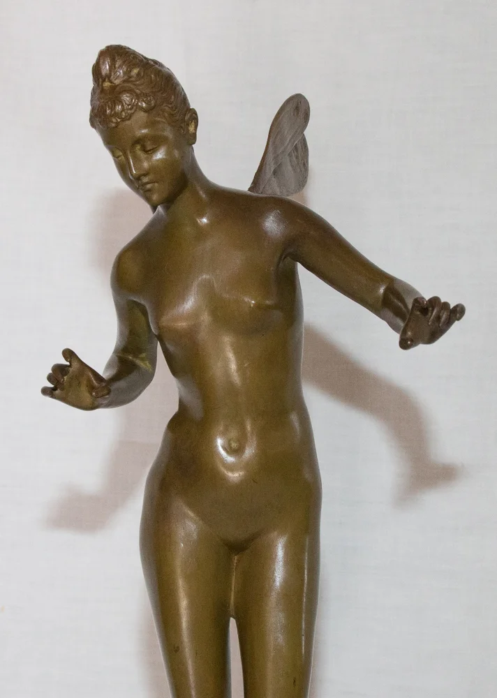 BRONZE NYMPH signed J. GARNIER