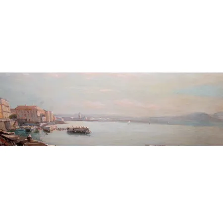 Naples Borgo Santa Lucia – Giacinto Gigante 1806-1876