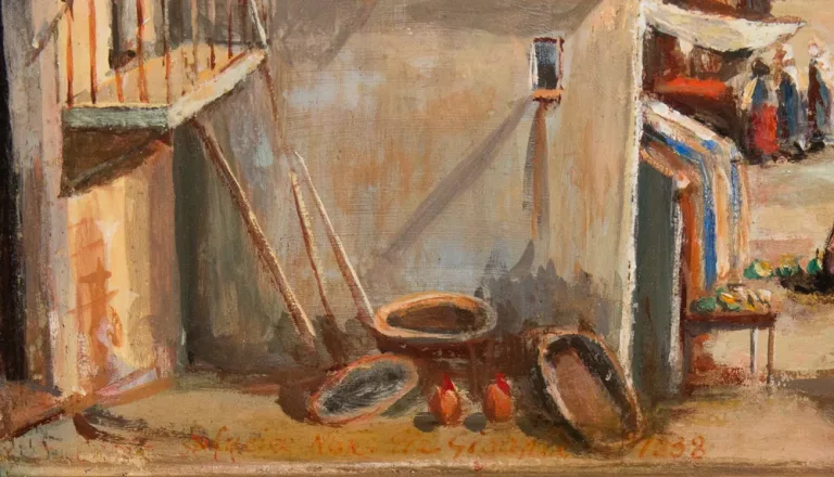 Naples Borgo Santa Lucia – Giacinto Gigante 1806-1876