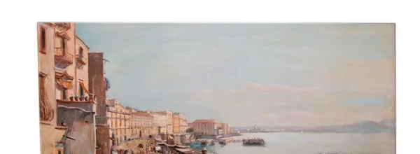 Naples Borgo Santa Lucia – Giacinto Gigante 1806-1876