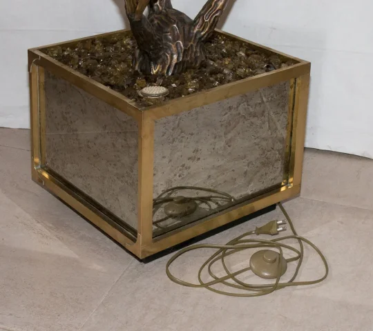 Grande Lampe florale maison Jansen design des années 70