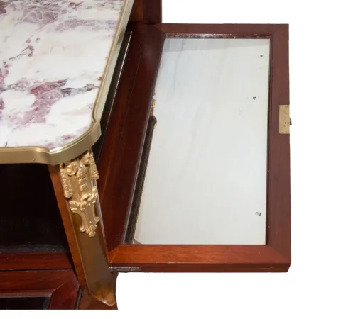 Table à thé style transition époque fin XIXe siècle