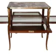 Table à thé style transition époque fin XIXe siècle
