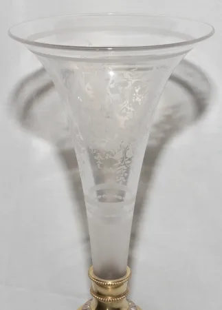 Centre de table à cornet signé L. Oudry époque Napoélon III