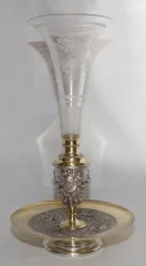 Centre de table à cornet signé L. Oudry époque Napoélon III