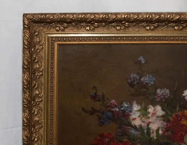 Nature Morte Bouquet De Fleurs Gilbert Charles Martin 1839-1905