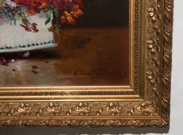 Nature Morte Bouquet De Fleurs Gilbert Charles Martin 1839-1905