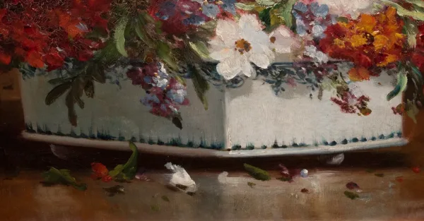 Nature Morte Bouquet De Fleurs Gilbert Charles Martin 1839-1905