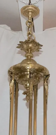 Grand lustre en bronze doré époque Napoléon III