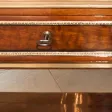 Console desserte en acajou d'époque Louis XVI