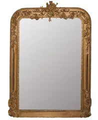 NAPOLEON III  PERIOD MANTLE MIRROR