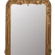 Miroir de cheminée en bois et stuc doré époque Napoléon III