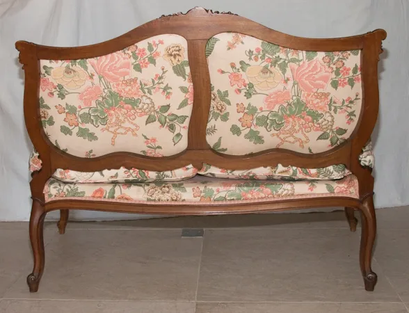 Banquette Style Louis XV fin  XIXe siècle