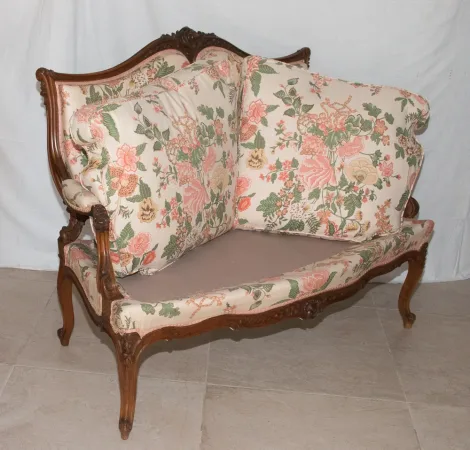 Banquette Style Louis XV fin  XIXe siècle