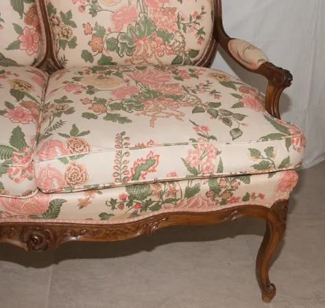 Banquette Style Louis XV fin  XIXe siècle