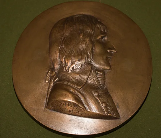 Médaillon en bronze du Général Bonaparte BOISOT XIXe