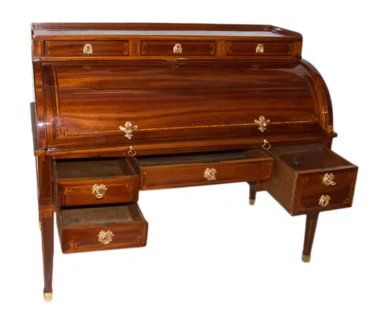 LOUIS XVI PERIOD CYLINDER TOP DESK
