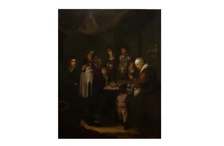 18th CENTURY FLEMISH SCHOOL OIL ON PANEL