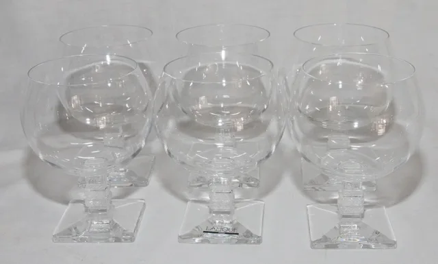 Série de 6 Verres à Bourgogne Argos LALIQUE