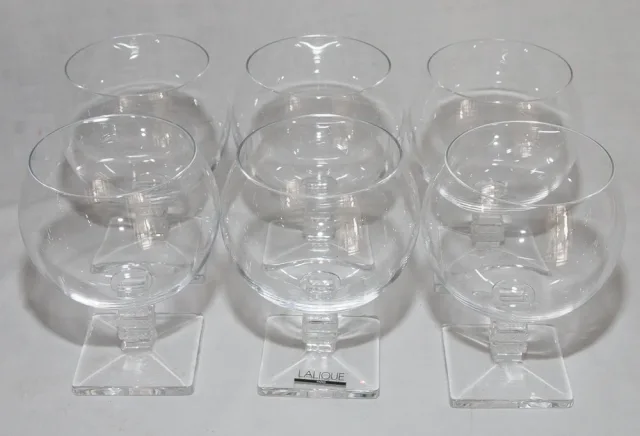 Série de 6 Verres à Bourgogne Argos LALIQUE