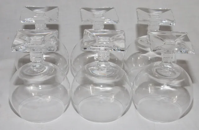 Série de 6 Verres à Bourgogne Argos LALIQUE
