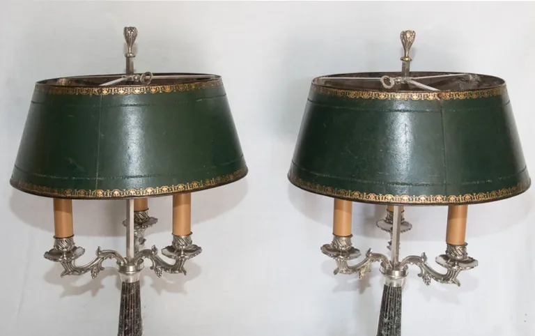 BOUILLOTTE-LAMPEN AUS DER FRANZÖSISCHEN RESTAURATIONSZEIT