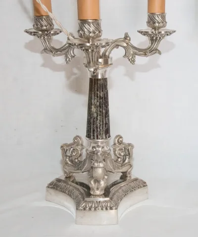 FRENCH RESTAURATION PERIOD BOUILLOTTE LAMPS