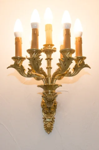 LUCI DA PARETE PERIODO DI RESTAURO FRANCESE