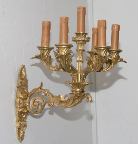 LUCI DA PARETE PERIODO DI RESTAURO FRANCESE