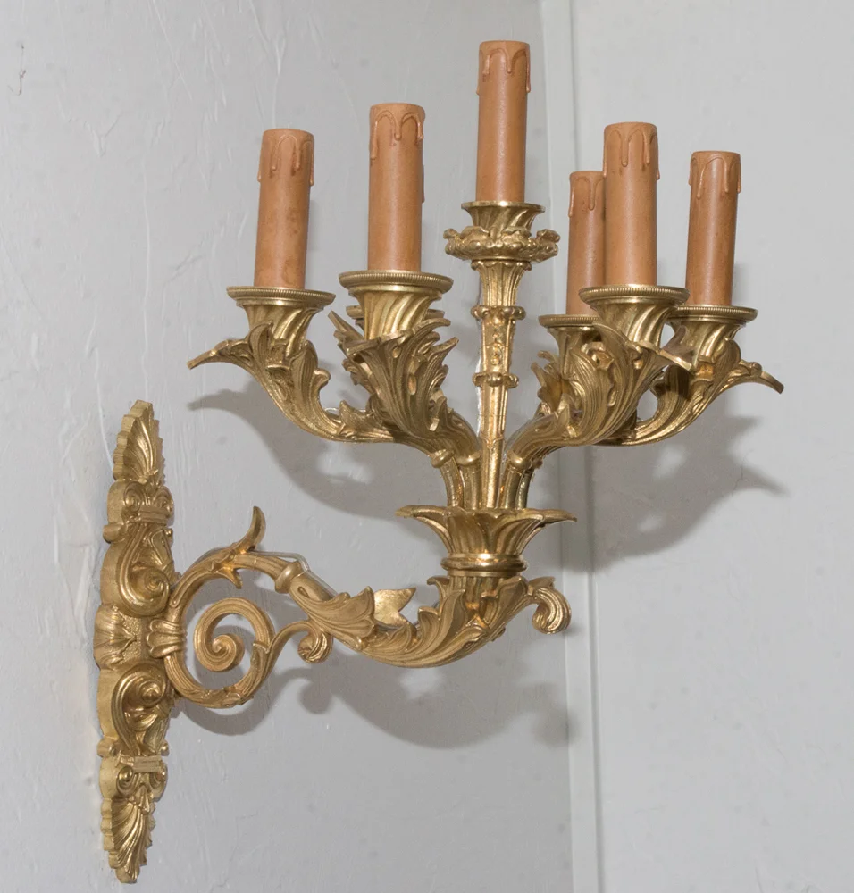 Wandleuchten aus der französischen Restaurationszeit