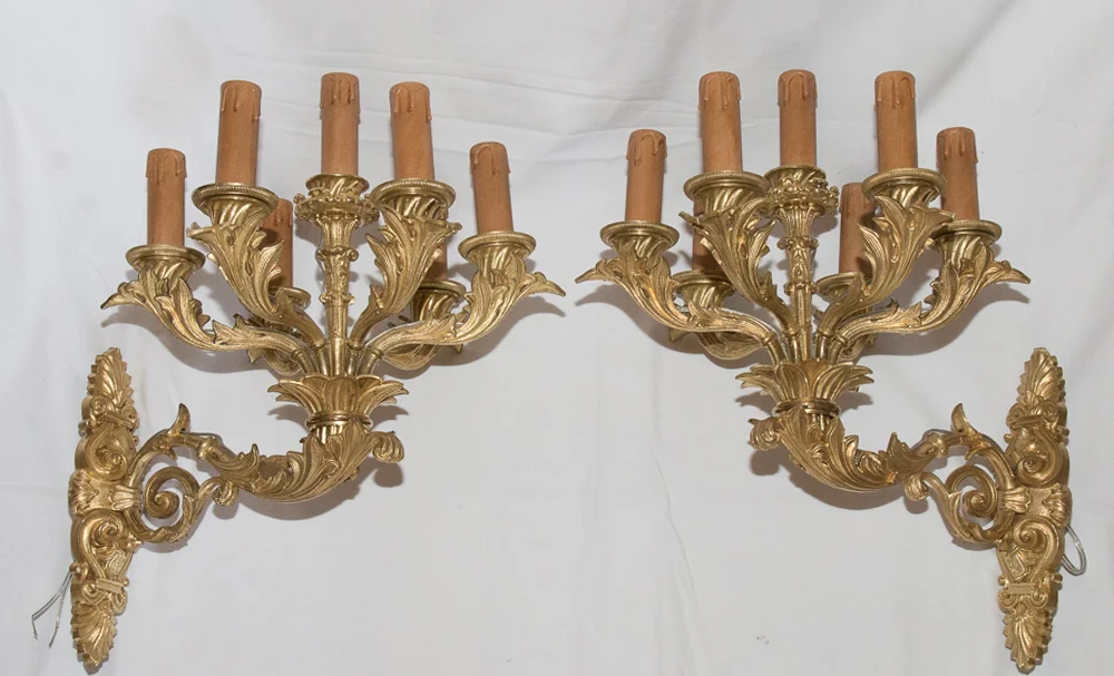 Wandleuchten aus der französischen Restaurationszeit