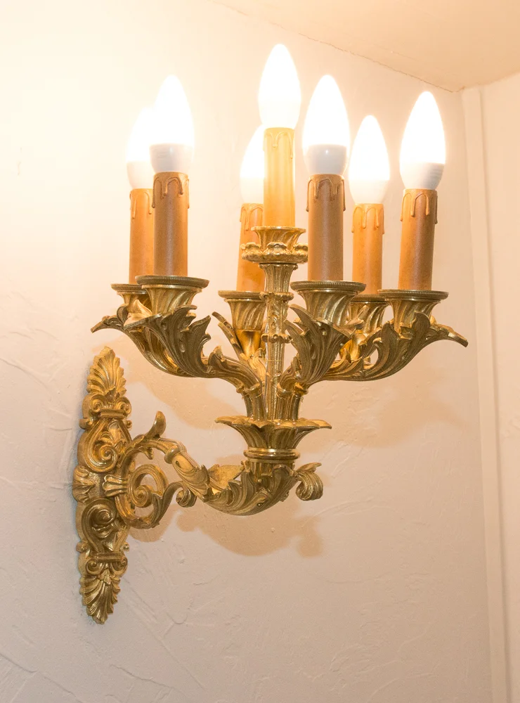Wandleuchten aus der französischen Restaurationszeit