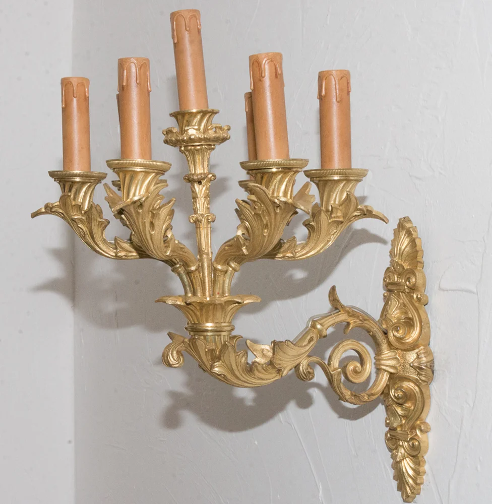 Wandleuchten aus der französischen Restaurationszeit