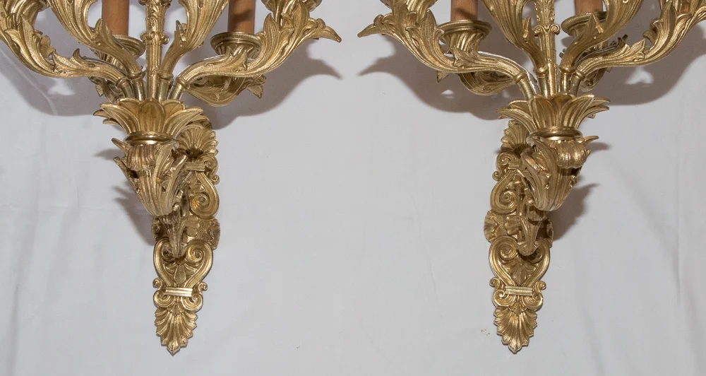 Wandleuchten aus der französischen Restaurationszeit