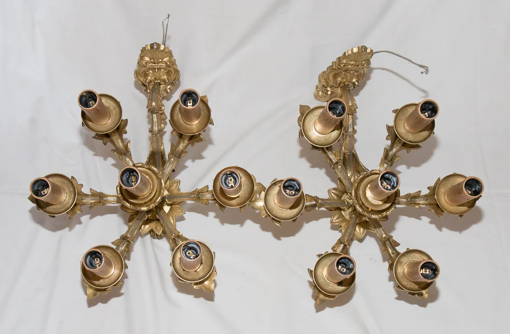 Wandleuchten aus der französischen Restaurationszeit