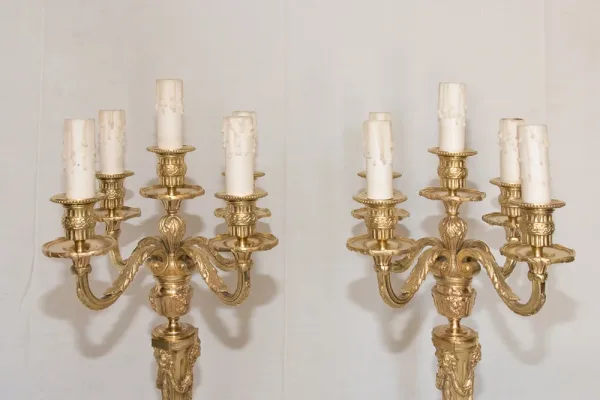 PAIR OF NAPOLEON III PERIOD CANDELABRA