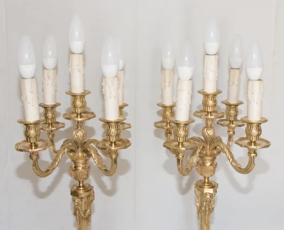 PAIR OF NAPOLEON III PERIOD CANDELABRA