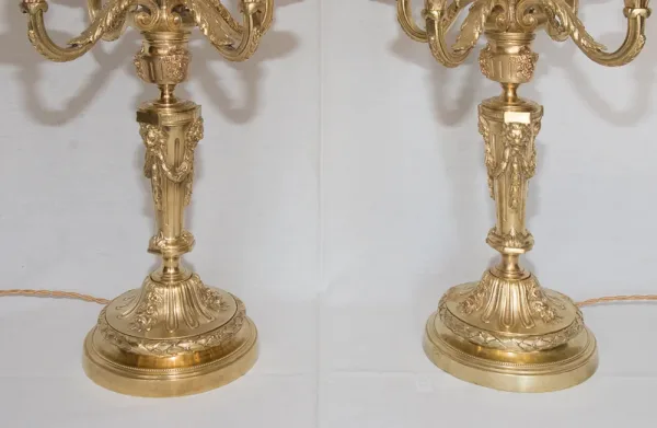 PAIR OF NAPOLEON III PERIOD CANDELABRA