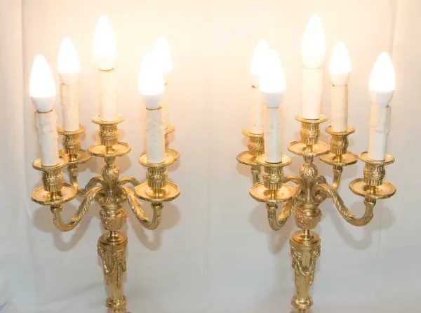 PAIR OF NAPOLEON III PERIOD CANDELABRA