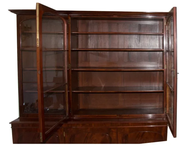 Bibliothèque Anglaise en acajou  M Willson début XIXe