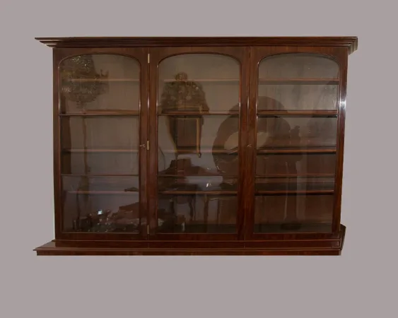 Bibliothèque Anglaise en acajou  M Willson début XIXe