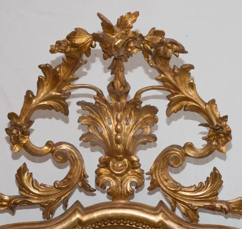 Miroir En Bois Doré  époque Napoéon III