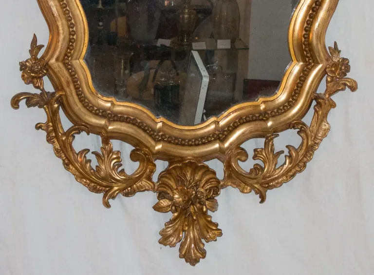Miroir En Bois Doré  époque Napoéon III